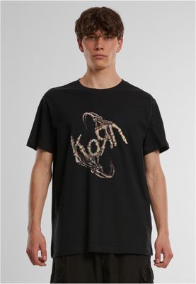 T-shirt för herr i bomullsjersey med korn – svart