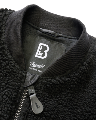 Brandit MA1 Sherpa teddyjacka herr – svart