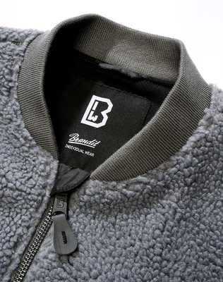 Brandit MA1 Sherpa teddyjacka herr – antracit