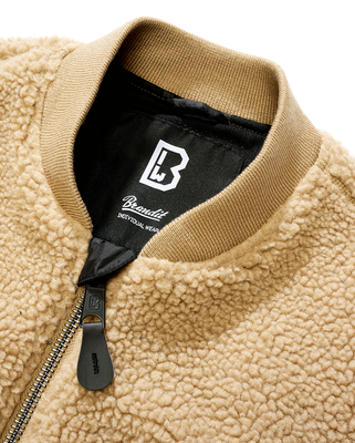 Brandit MA1 Sherpa teddyjacka herr – kamelbrun