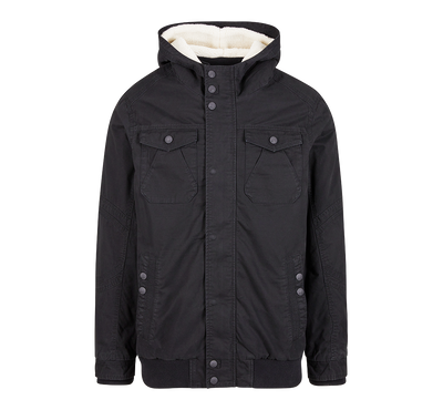 Brandit Meadow teddyfodrad jacka herr – svart