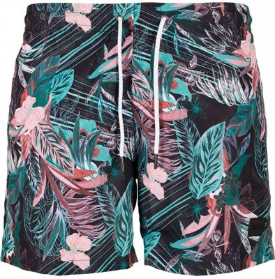 Dark flower aop swimming shorts
