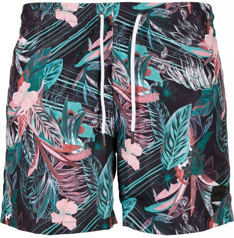Dark flower aop swimming shorts