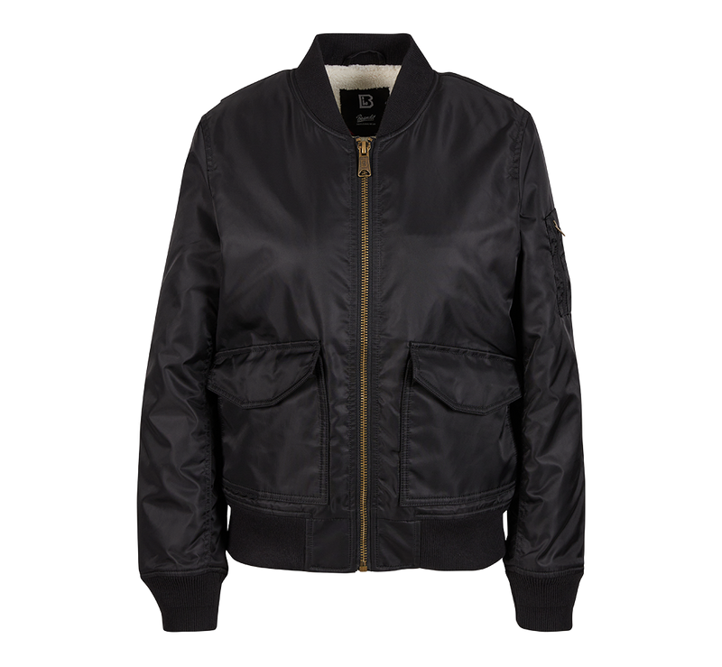 Brandit MA1 Sherpa bomberjacka dam – svart