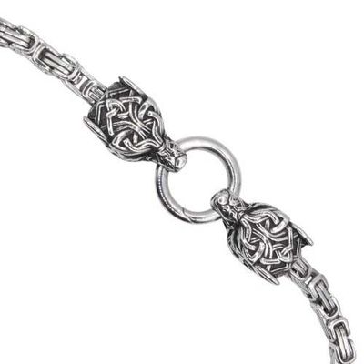 Wolves necklace stainless steel