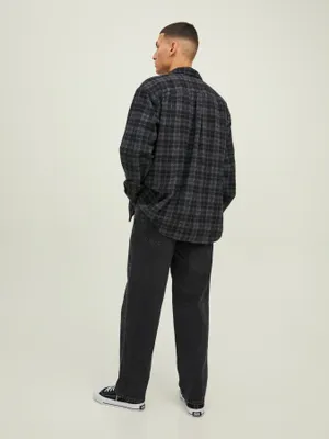 Svarta loose fit jeans herr - EDDIE