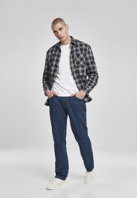 Oversize check shirt men