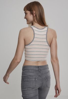 Stribet sweater uden arme