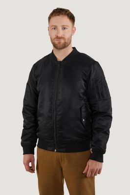 Satin bomber jacket for men