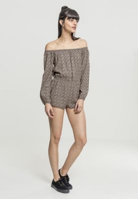 Long-sleeved jumpsuit with short pants