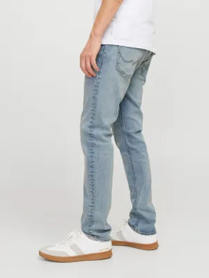 Ljusblå slim fit jeans herr - GLENN