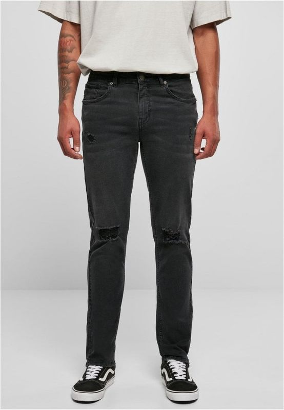 Distressed Strech Denim Pants
