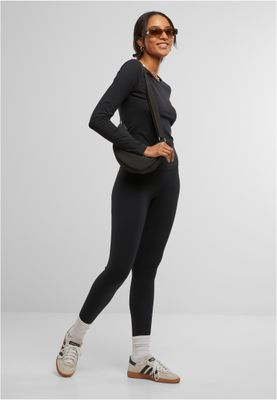 Sportleggings för damer med bred midja och slimmad passform