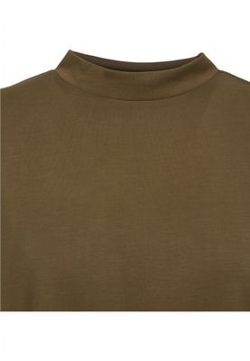 Short t-shirt with high neck ladies