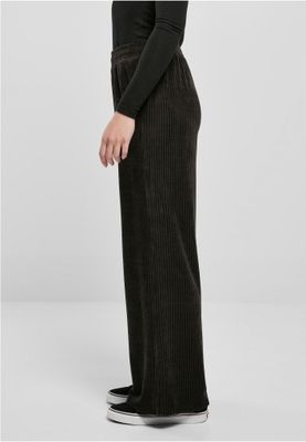 Ladies Velvet Rib Straight Sweat Pants