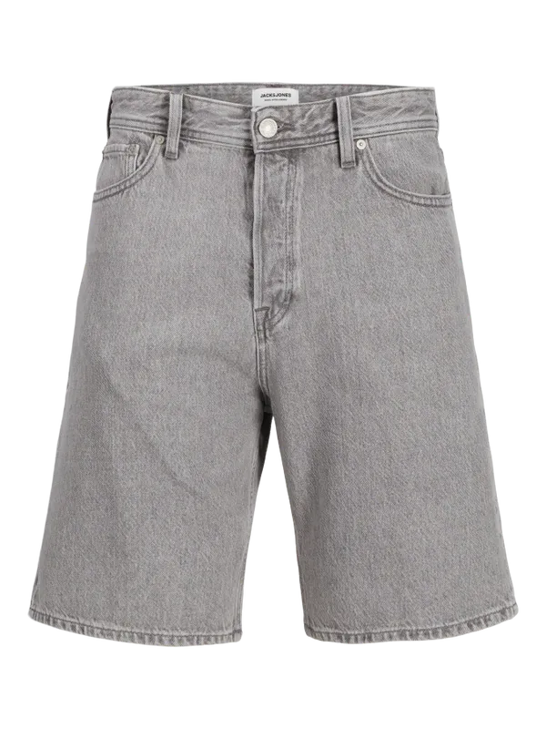 Grå baggy jeansshorts herr
