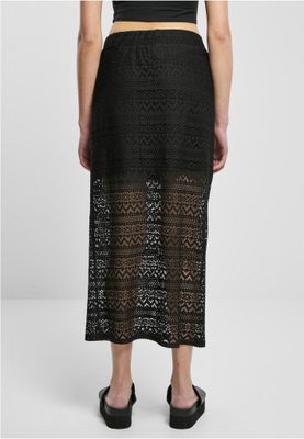 Crochet Lace Midi Skirt