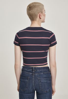 Striped sweatshirt lady