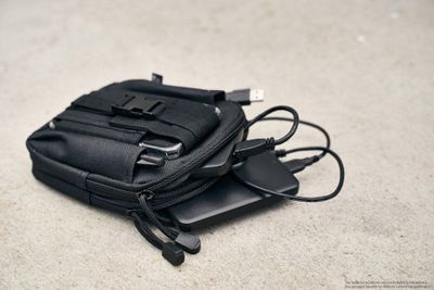 Small bag with fastening loops molle
