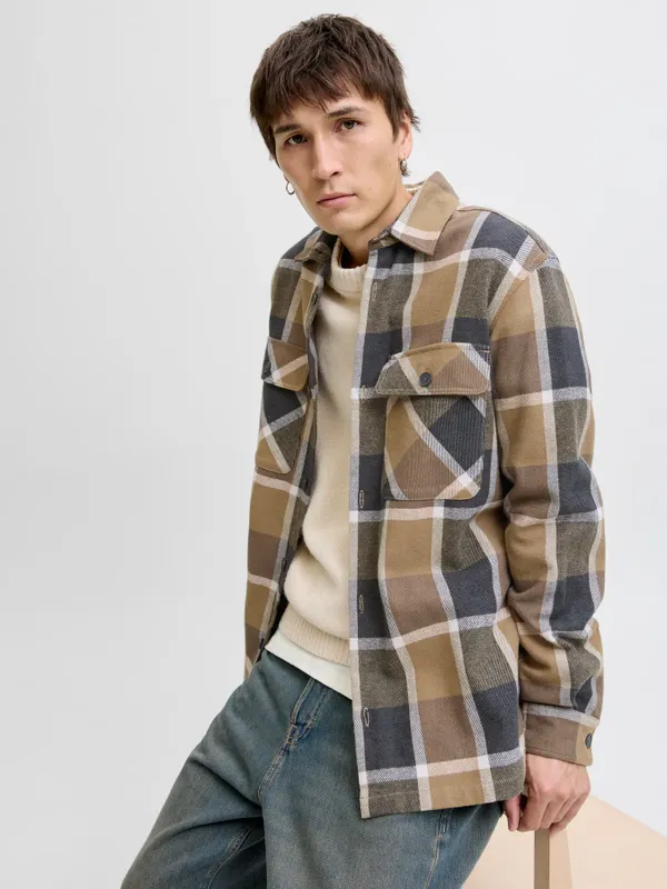 Rutig overshirt - herr