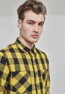 Flannel shirt black/yellow