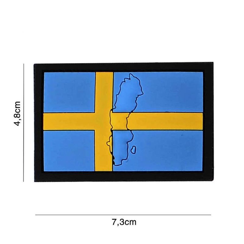 Sweden with contour PVC patch