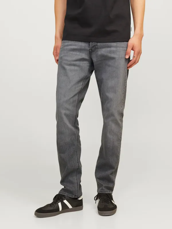 Grå slim fit jeans med stretch - GLENN