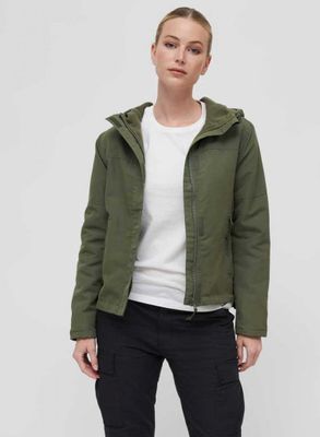 Lined windbreaker olive - Ladies
