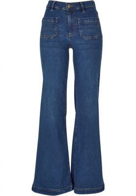 Ladies Vintage Flared Denim Pants