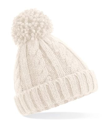 Strikket børnehat med pompon