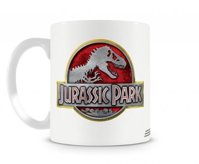 Jurassic Park Metallic Logo kaffemugg