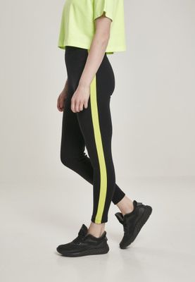 Leggings with a neon edge dam