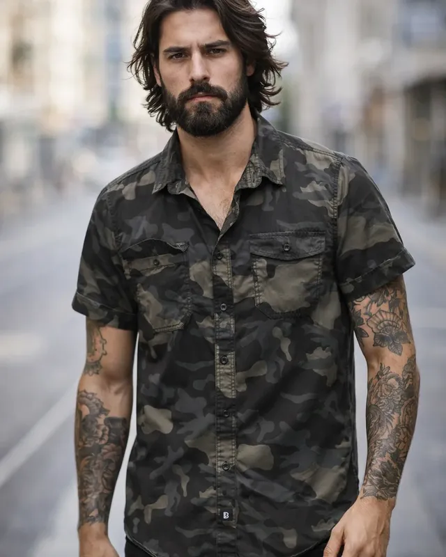 Roadstar shirt short sleeve - darkcamo
