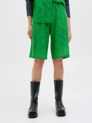 Högmidjade Avslappnade Shorts med Resår