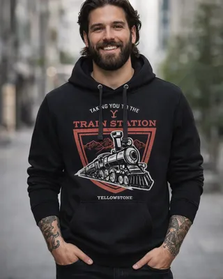 Taking You To The Train Station Epic Hoodie Herr