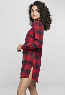 Checkered shirt dress