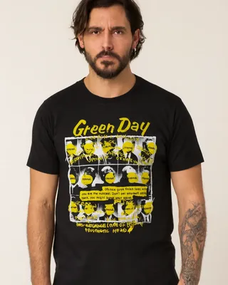 Green Day Nimrod Grid T-shirt i svart