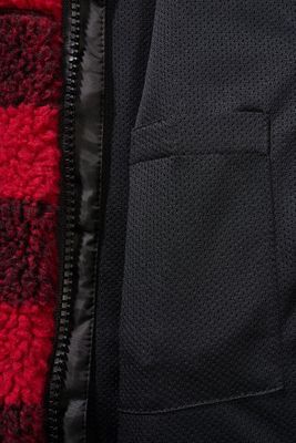 Teddy jacket checkered black/red - Child