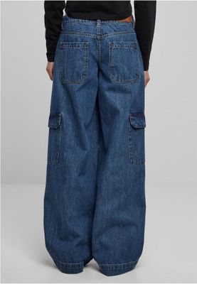 Versatile Waist-High Denim Pants