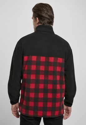Checkered fleece jacket for men
