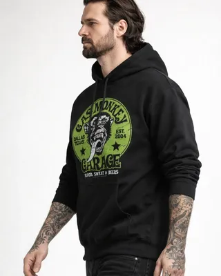Gas Monkey Garage - Green Logo Hoodie