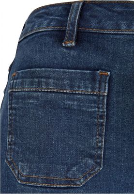 Women's high-waisted denim shorts