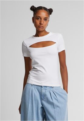 Ladies Short Cut Out Tee
