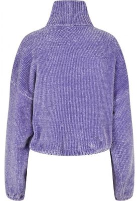Polo shirt with large collar for women