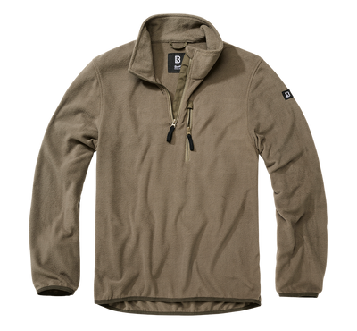 Brandit Fleece Troyer fleecetröja herr – olivgrön