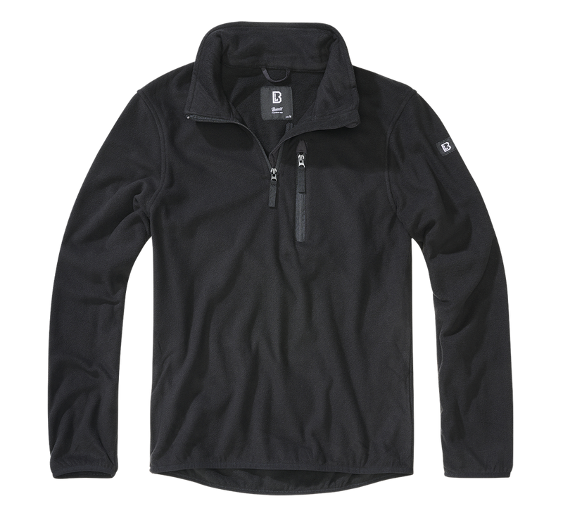 Brandit Fleece Troyer fleecetröja herr – svart