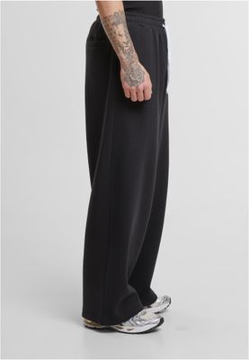 Fluffy Wide Leg Trackpants Byxor för herr – svart