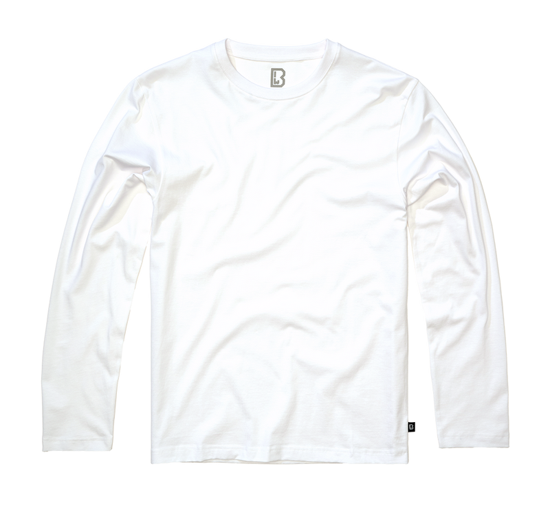Premium Longsleeve långärmad T-shirt herr – vit, Brandit – produktbild 1