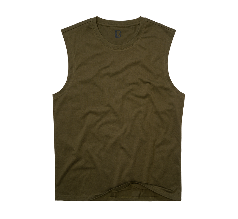 Ärmlös T-shirt herr – olivgrön, Brandit – produktbild 1