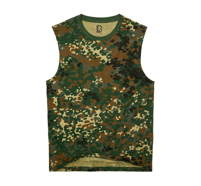 Ärmlös T-shirt herr – flecktarn, Brandit – produktbild 1